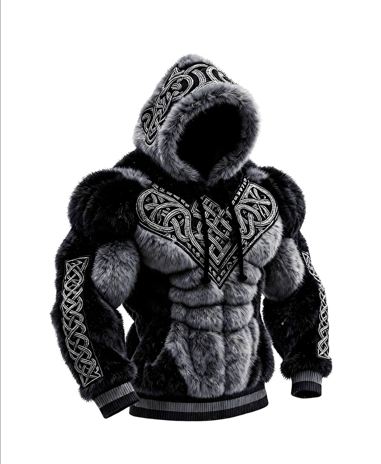 Plus Size - 2026 New Men'S Hoodie | Street Fashion Hooded for Autumn and Winter, Machine-Washable, Suitable for Christmas and All Seasons, Durable and Casual, Long Sleeve, Patterned Print, Regular Fit