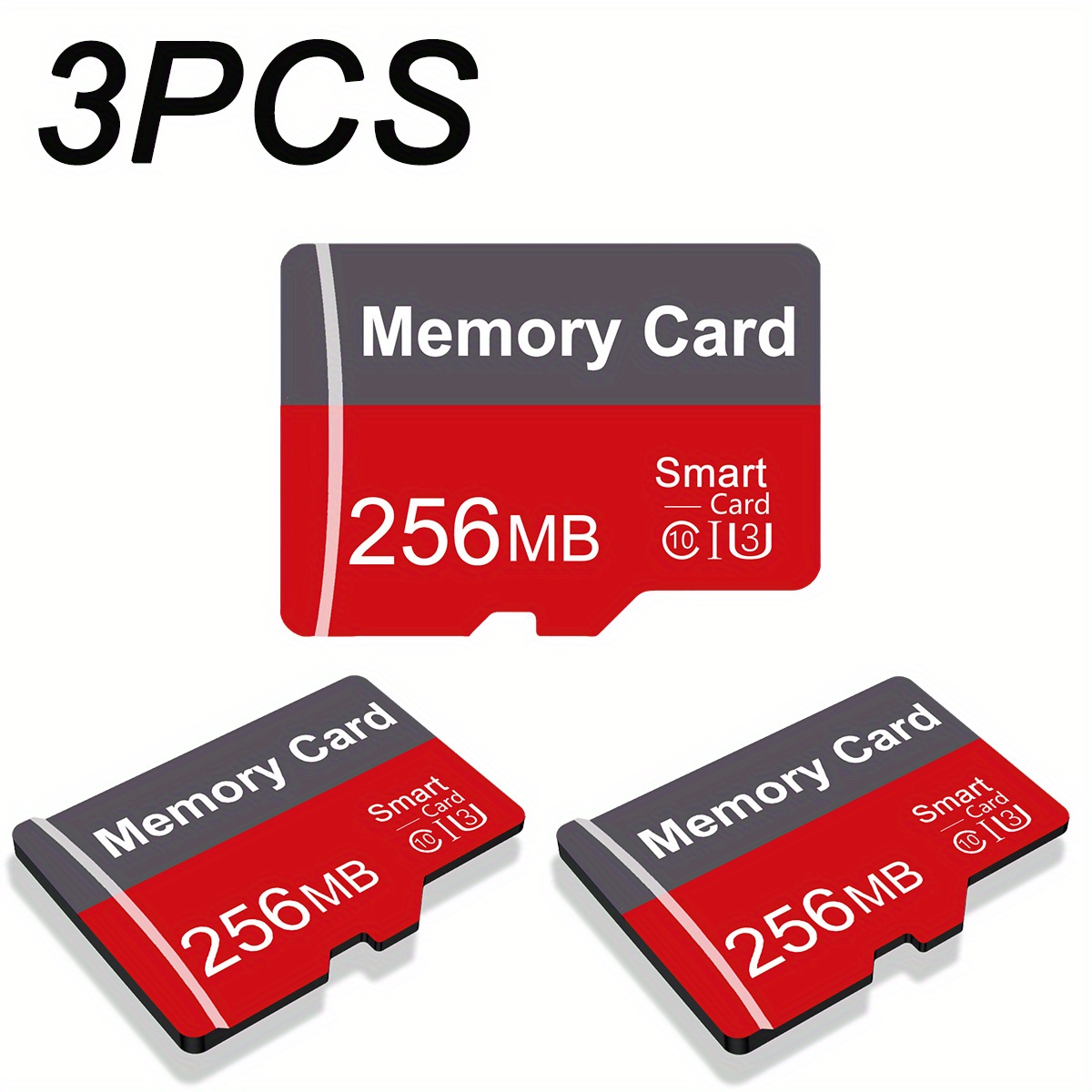 TEMU 3pcs Tf Memory Cards - 128gb/64gb/32gb/16gb/8gb/4gb/2gb/1gb/512mb/256mb, Compact High-performance Flash Cards For Tablets, Cameras, Mobile