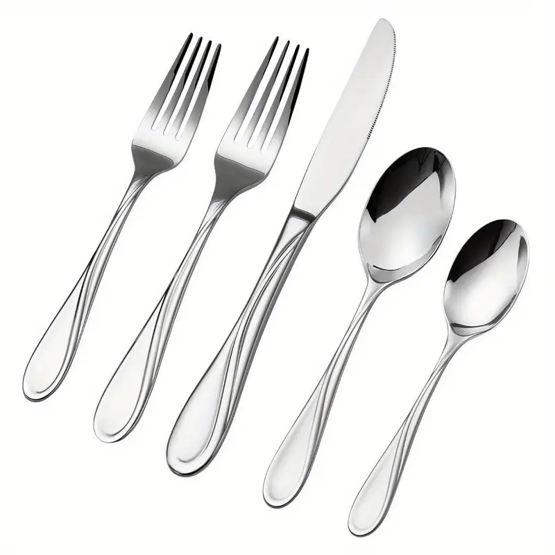 65pie silveryware set stainless steel cutlery flatware utensil kitchen for 12 Product details 8