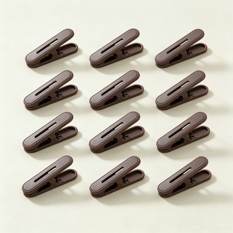 TEMU 24pcs Pack Heavy-duty Plastic Clothes Pegs Set, (clips ) Windproof , Large Spring Clips - Suitable For Laundry, Towel Fixing, Sock Clipping,