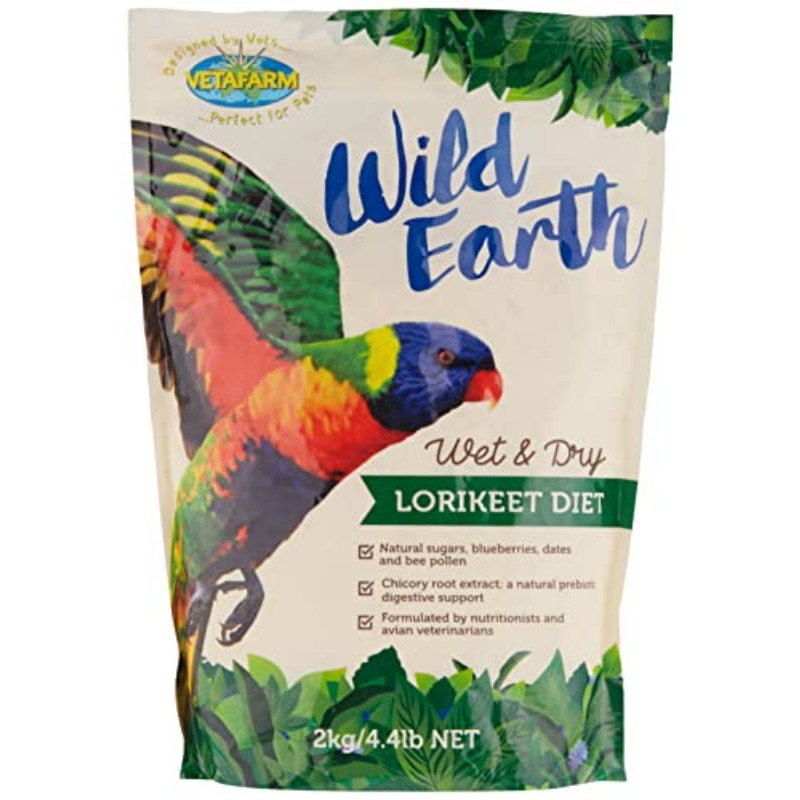 2Kg Vetafarm Wild Earth Lorikeet Diet | Suitable for Squirrels, with Natural Sugars, Blueberries, Dates, and Bee Pollen - Image 3