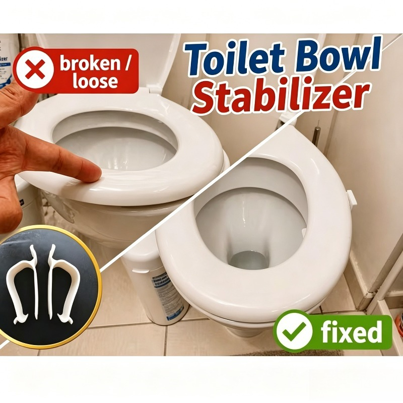Image of A Set Of 1+1 Toilet Seat , No Drilling Required, No Screws Or Glue Needed
