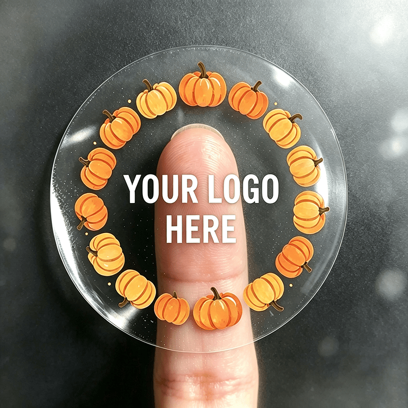 Custom Personalized Round Transparent Label Stickers