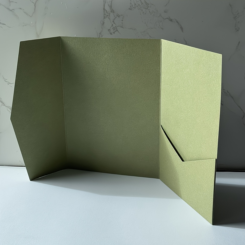 Image of 18pcs Elegant Wedding Invitation Envelopes - 5.0x7.0 Inches, High-quality Paper, Suitable For Engagement, Baptism, Birthday And More - Multi-pocket Invitation And Gift Packaging