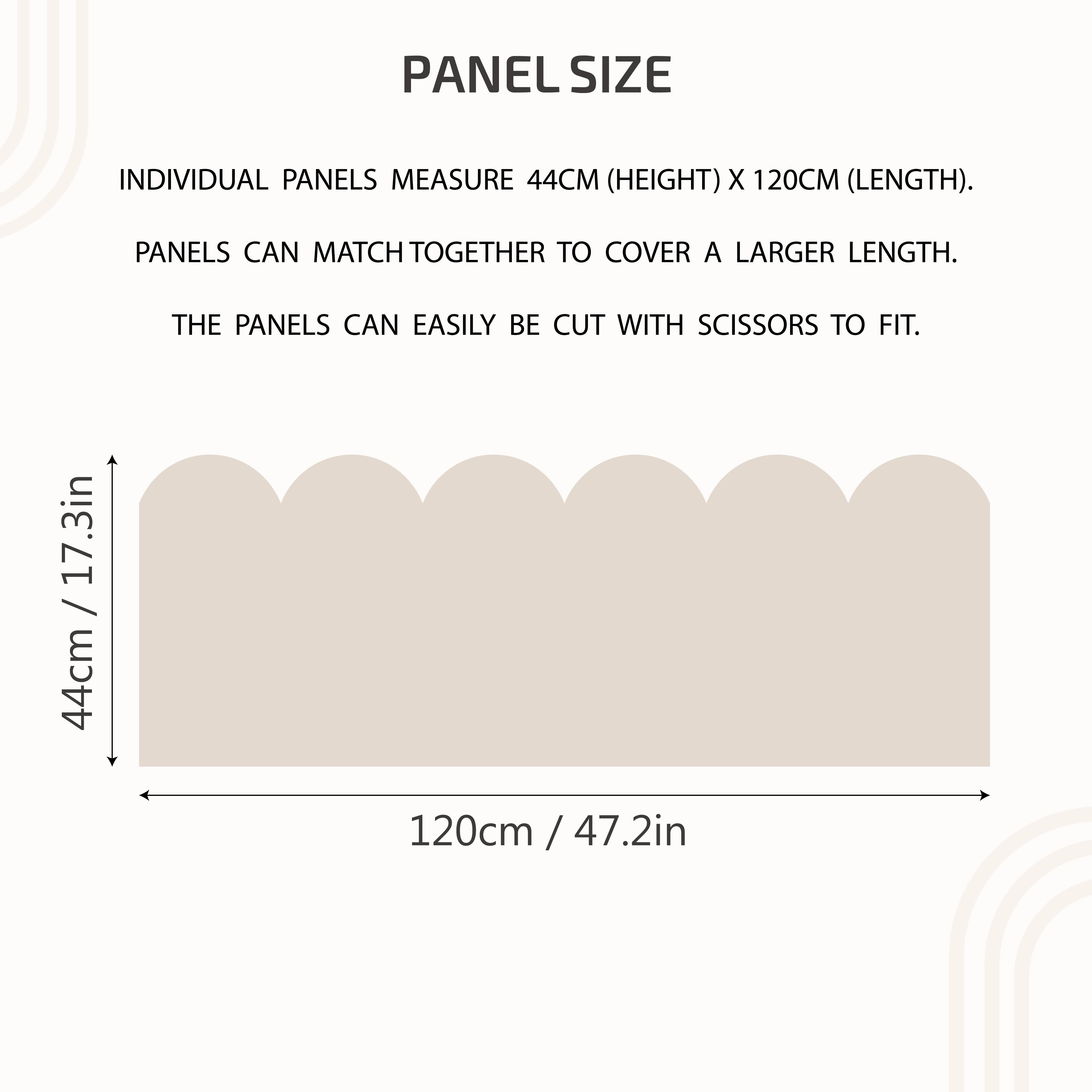 Image of 17.3x47.2inch Scallop Wall Decals Peel And Stick Vinyl Stickers, Room Decor Wall Stickers Arch Wall Sticker, Sticker Room, Refreshed Wall, , Refreshed Interior, , Removable