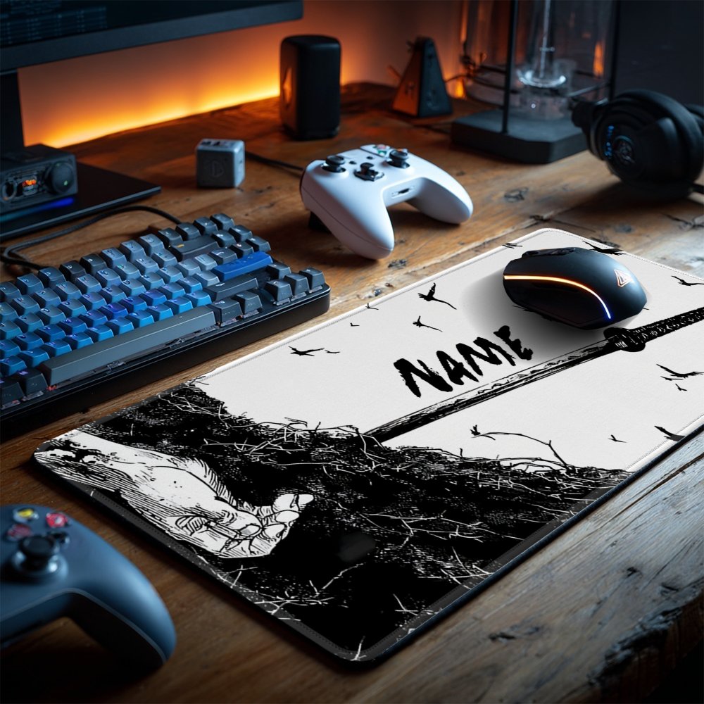 Custom Text Mouse Pad - Giant Size