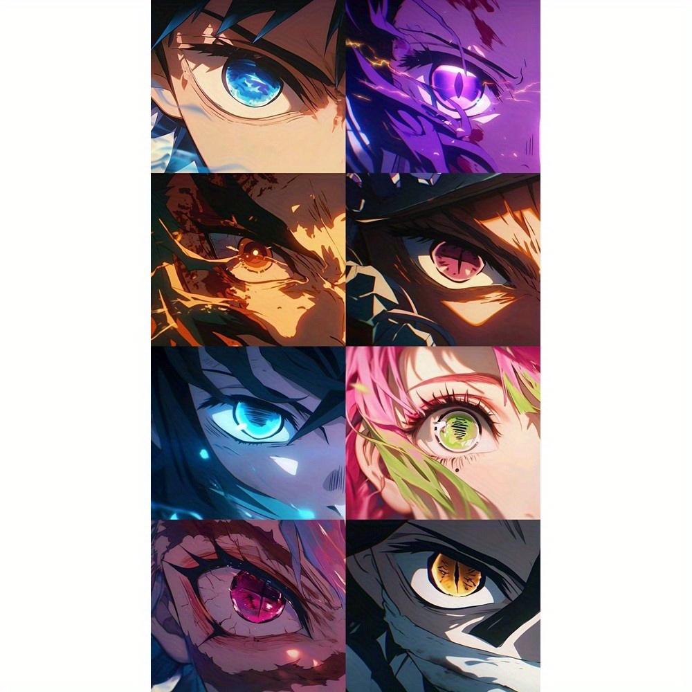 TEMU Diy Diamond Painting Kits For Adults Japanese Anime Gift 5d Kits, Diamond Painting Kits, Synthetic Gemstone Arts And Crafts For Beginner Home