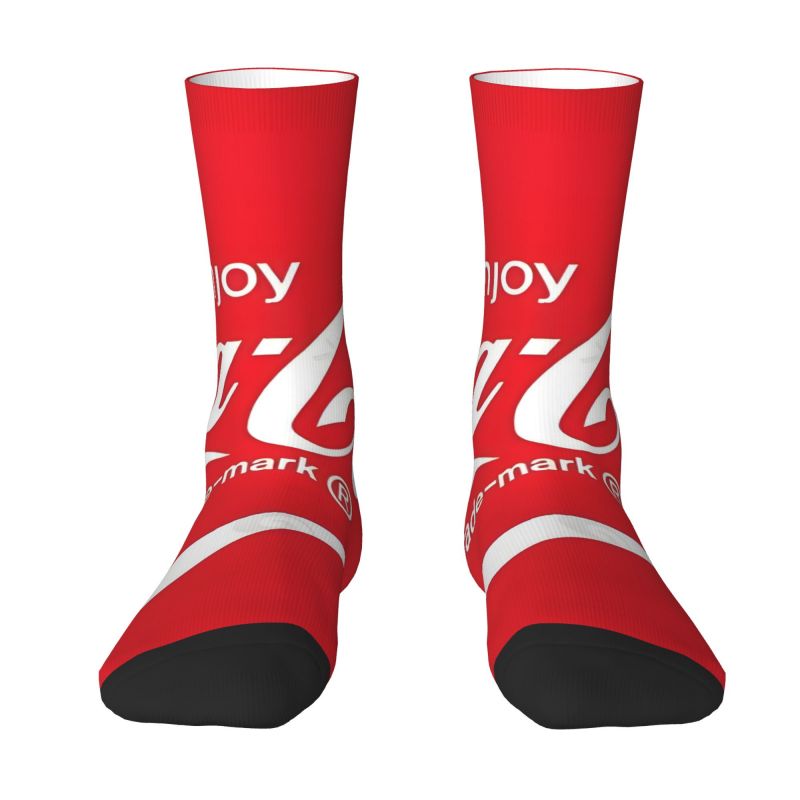 3d Red Vintage Print Mid-calf Socks For Men And Women, Functional Polyester Socks With 3d Printing, High-quality Unisex Socks