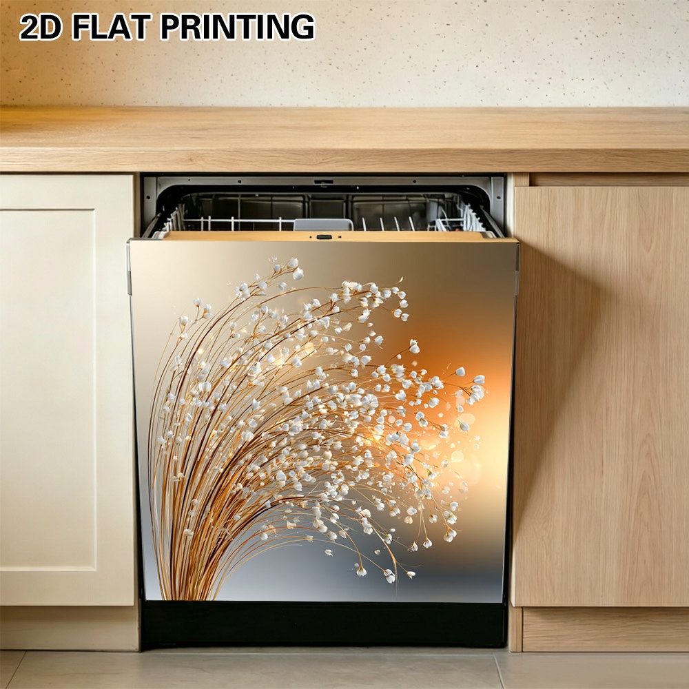 2d flat 1  branches with   magnetic dishwasher door wrap for dishwasher dryer freezer easy to apply reapply sleek kitchen decor accent
