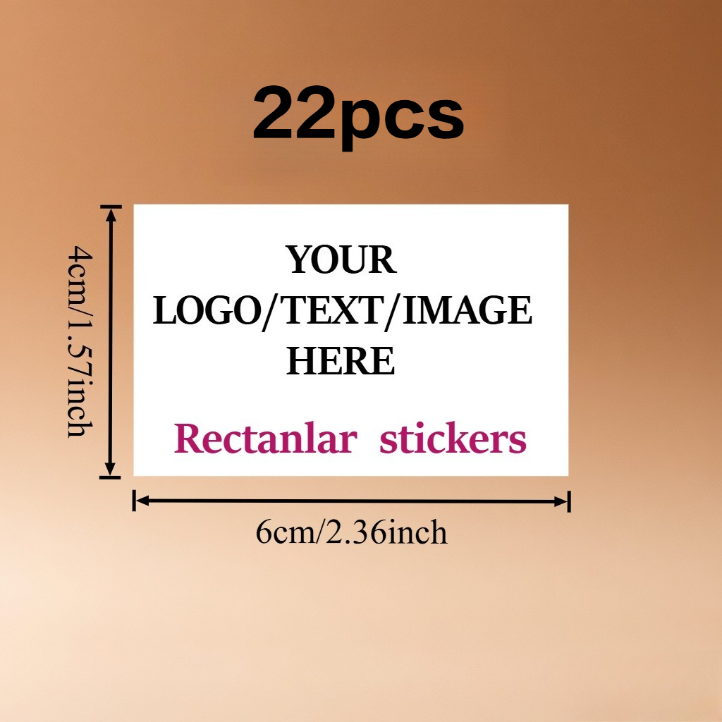 Custom Rectangular Personalized Stickers in Multiple Sizes