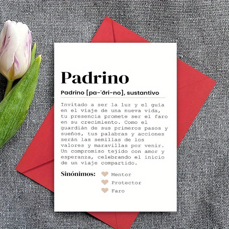TEMU 1 Tarjeta de español - "¿Quieres ser ?" | Adecuada para regalos de bautizo o boda, sobre, cartulina y blanca, religiosa, papelería navideña,