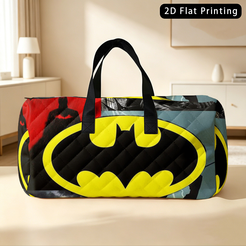 TEMU 1pc Nice Batman Travel Bag-comfortable Fabric, Sturdy And Reinforced Carrying Strap, Durable And , Beautiful, Making It For Couples