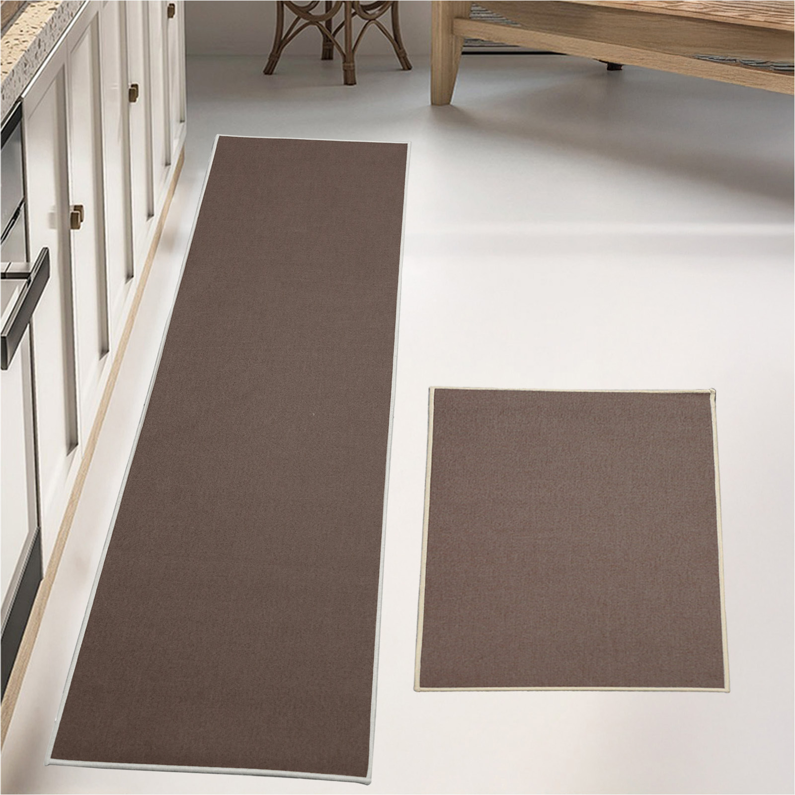 TEMU 2pcs Kitchen Rugs And Mats Non Skid Absorbent Runner Rugs For Kitchen Laundry