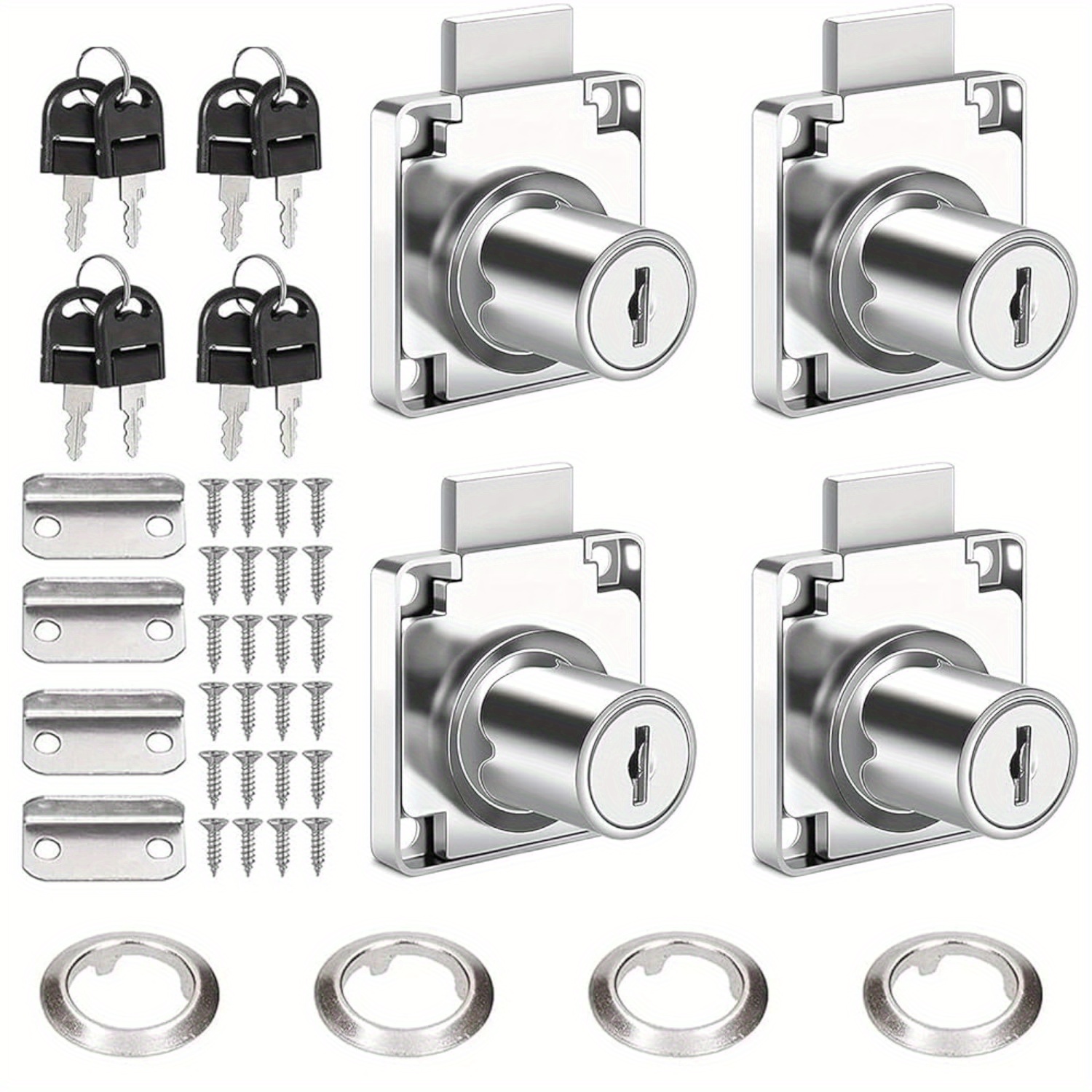 TEMU Drawer Locks For Furniture Cabinets Doors Document Cabinet Locks Archive Cabinet Locks Square Mouth Locks Office Locks Cabinet Locks