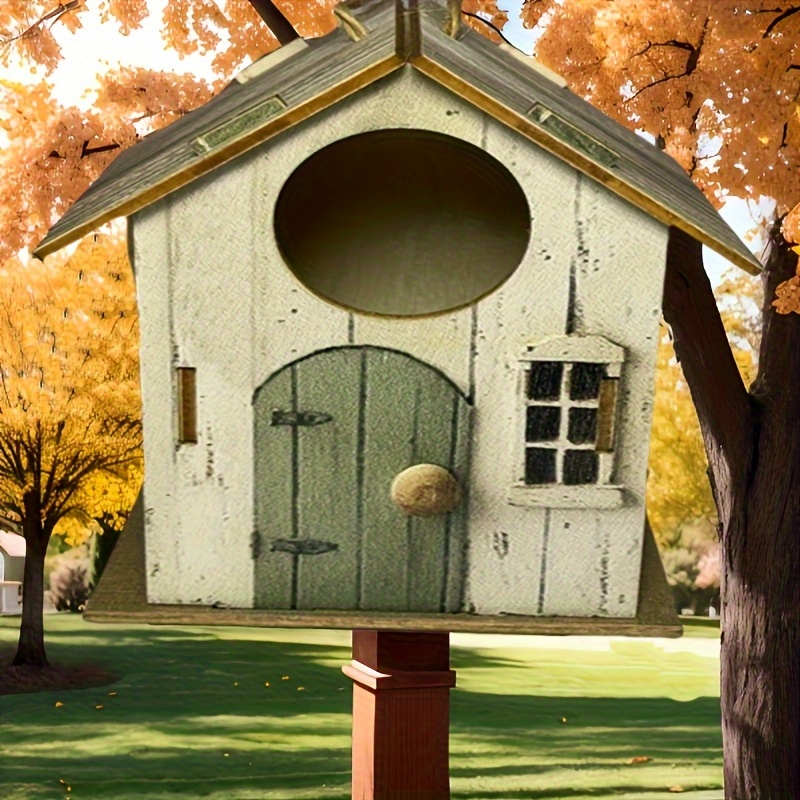 TEMU Diy Handmade Bird Nest, Backyard Bird House Hanging Decoration, Gift For Bird Lovers, Suitable For 11 Festivals And , Warm For !