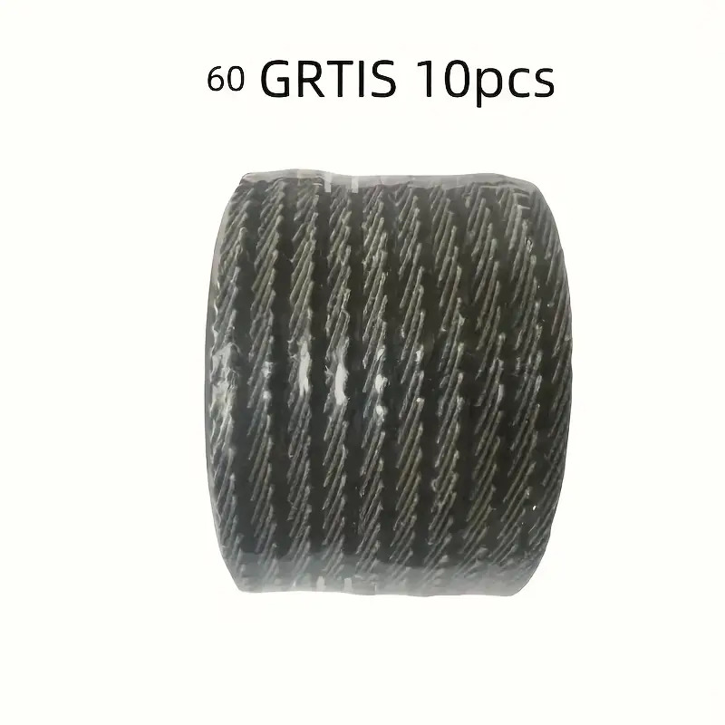 E-shop 10 Stück Faserbeschichtete Hartmetall-Unterlagenschleifscheiben - 4.53" (115mm) Medium 60/Körnung Blau, Hocheffiziente Schleifscheiben zur