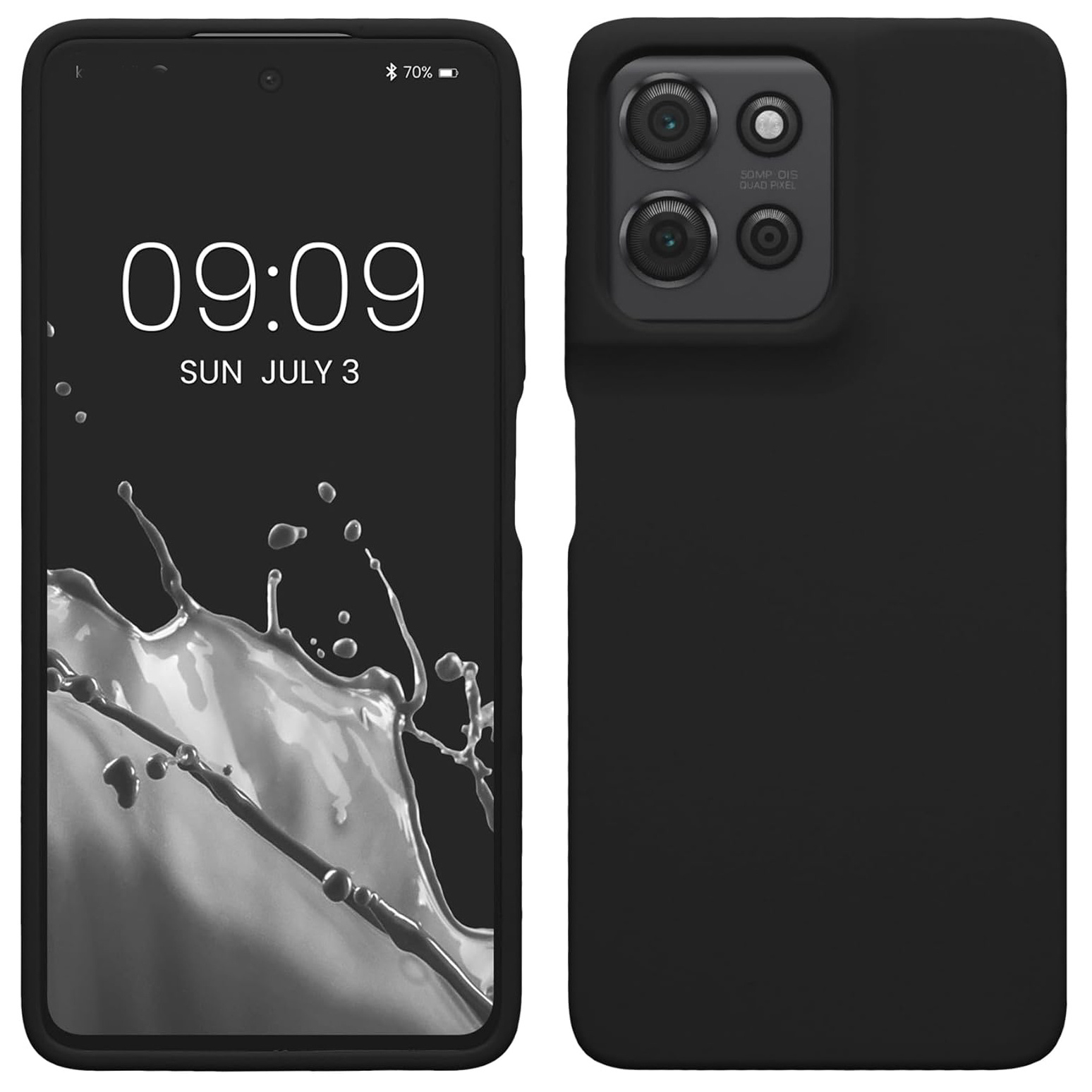 TEMU Phone Case: For Moto G75 5g Case Slim Shockproof Flexible Black Matt Soft Protective Phone Case Cover