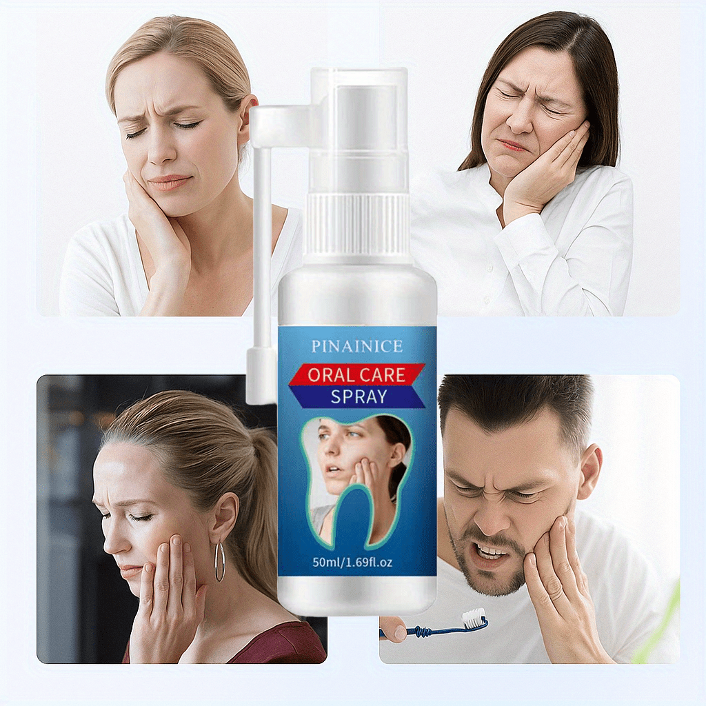 2pcs 50ml/1.69fl.oz Herbal Tooth Ache Spray Set -Honeysuckle + Sarcandra + Watermelon Frost Ice-Cool Formula- Natural Breath Freshener, Alcohol-Free for Daily Oral Care-Pocket-Size-Herbal Tooth Care