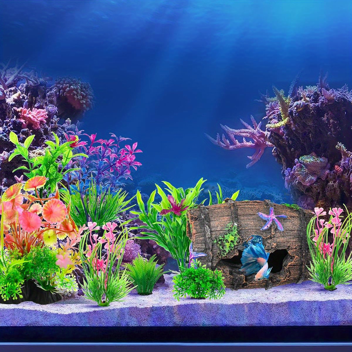 Tropical Fish Saltwater Fish Tank Decorations 25PCS Artificial