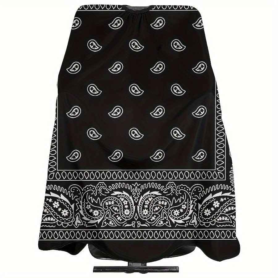 TEMU Men's Professional Haircut Cape With Neck Duster - Large Size Hair Cutting Cape, Barber Apron For Styling And Salon Use