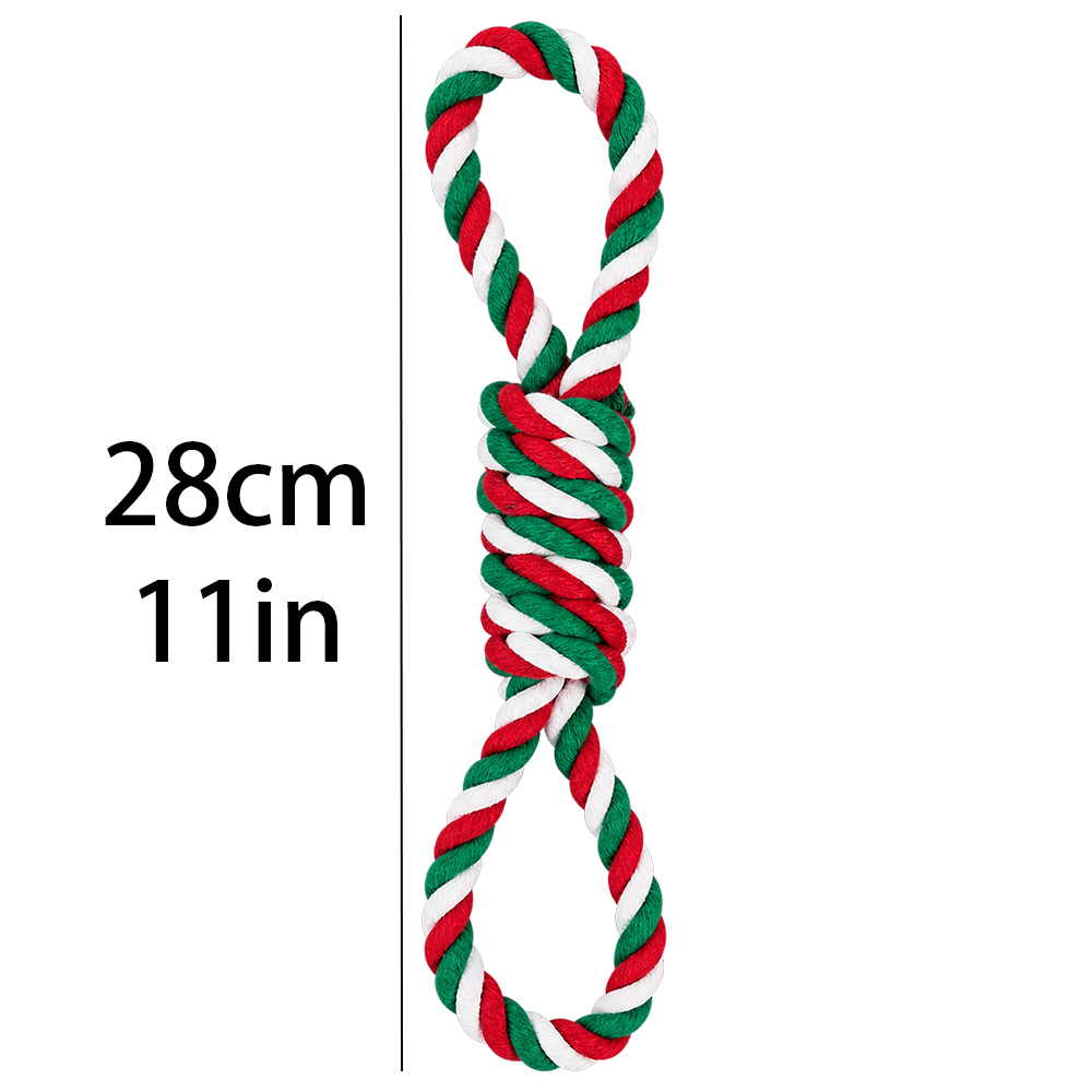 TEMU 1pc Braided Interactive Dog Toy Suitable For Breed Sizes - Double-link Rope, Chewable Hand-pull Pull Toy For Puppies & Dogs, Boredom Relief For