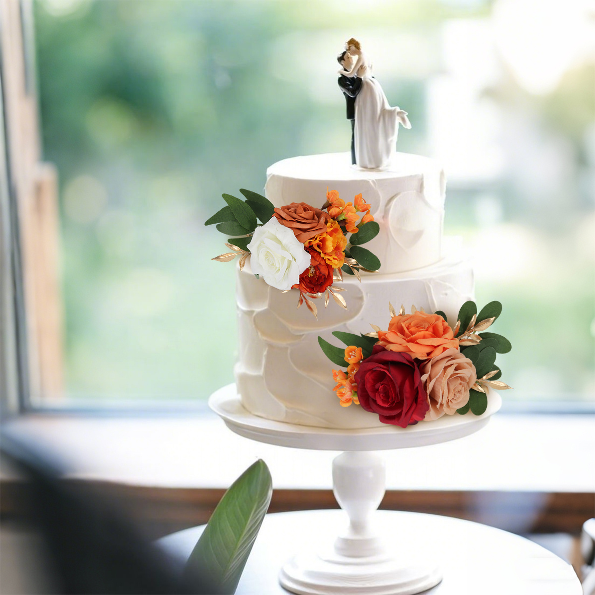 3 stk. hochzeitstorte blumen verziert kuchendekoration - Temu Germany