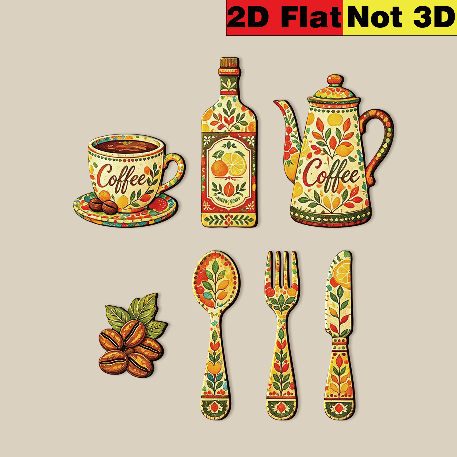 TEMU 2d Flat Printing [7pcs] Country Farmhouse Style Wall Hanging Signs - Wooden Panels, Suitable For Home, Kitchen, Cafe, Bar Decoration, Irregular