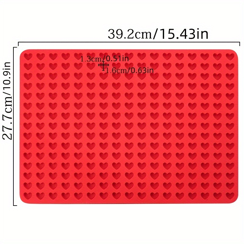 TEMU A Dense Heart-shaped Silicone Mold, Suitable For Making Heart-shaped Chocolates, Candies, Gummies, And Making Small Heart-shaped Handmade Soaps.