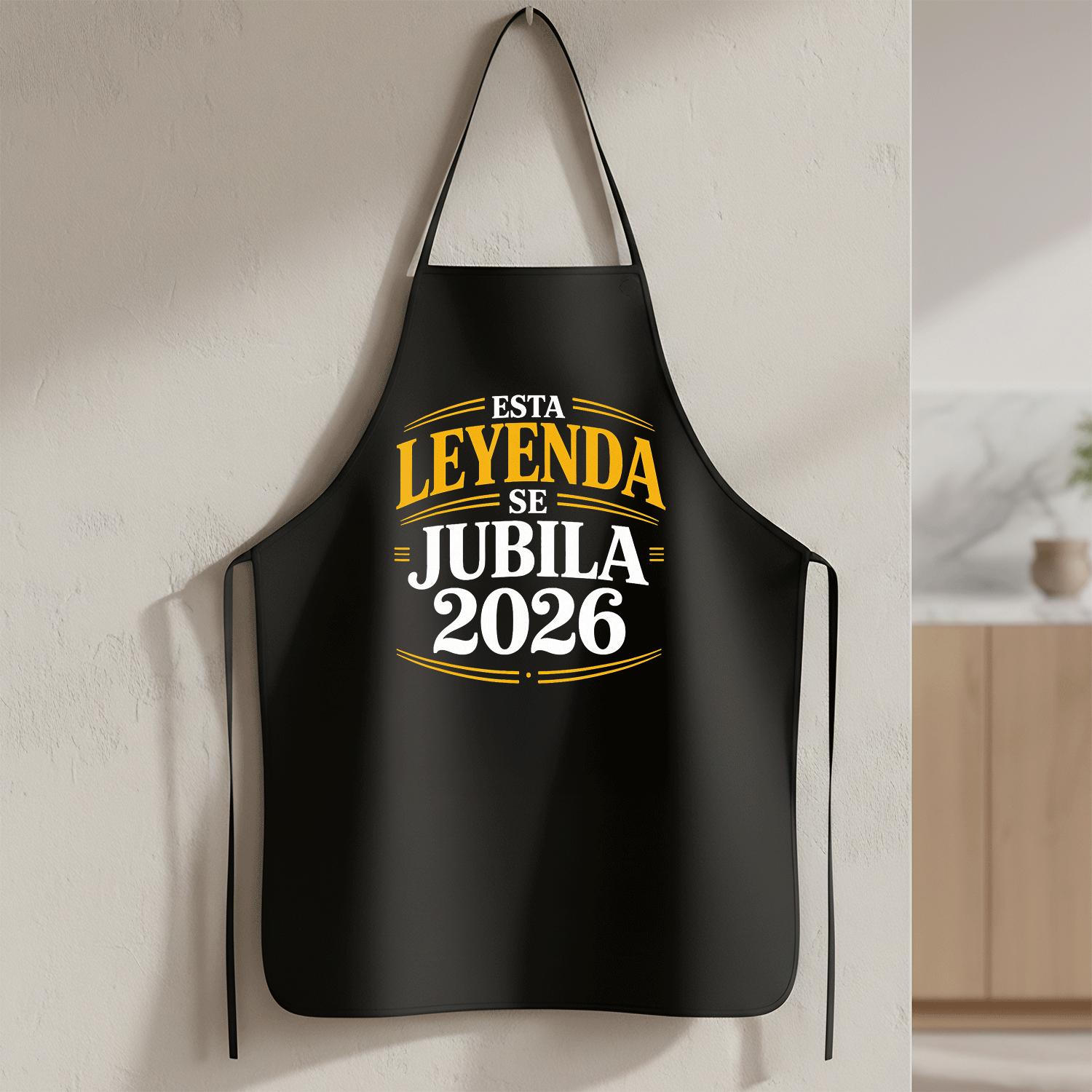 TEMU Delantal con estampado "This Retires 2026" - Delantal duradero, y divertido, regalo de cocina unisex para y papá, adecuado para , floral y