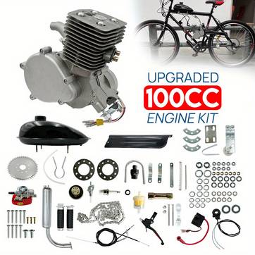 100cc 2 bicycle motor kit for gas powered push bike suitable for trail road everyday use