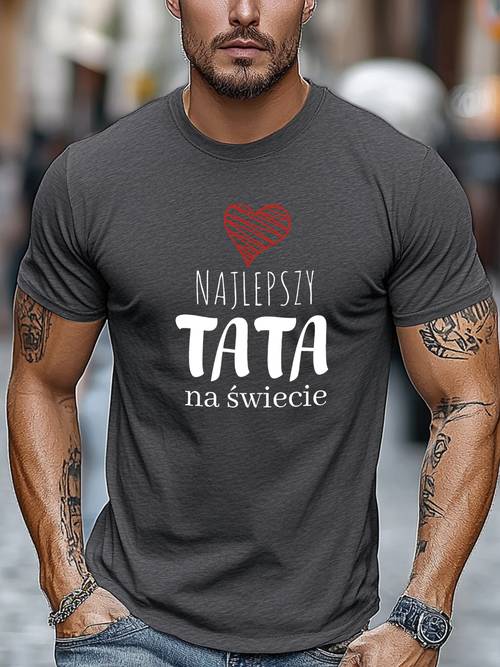 mens najlepszy na wiecie graphic summer casual crew neck short t shirt