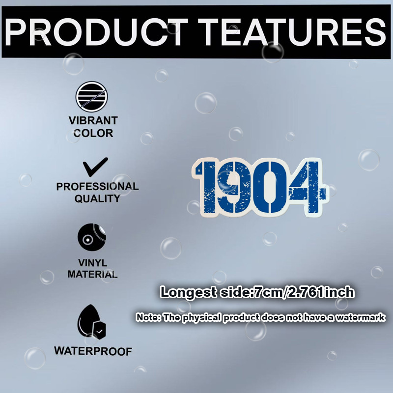 Image of 1904 Fun And Durable Vinyl Pattern Stickers For Car Windows, Doors, Car Tank Covers, Refrigerators