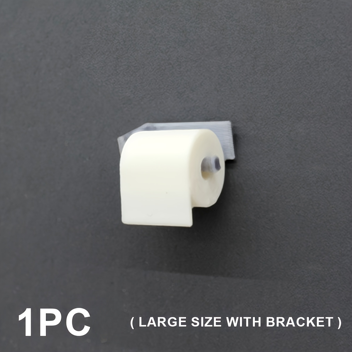 1pc Mini White Toilet Paper Holder - 1:12 Scale Bathroom And Toilet Decoration, Suitable For Dollhouses, Made Of Durable Materials