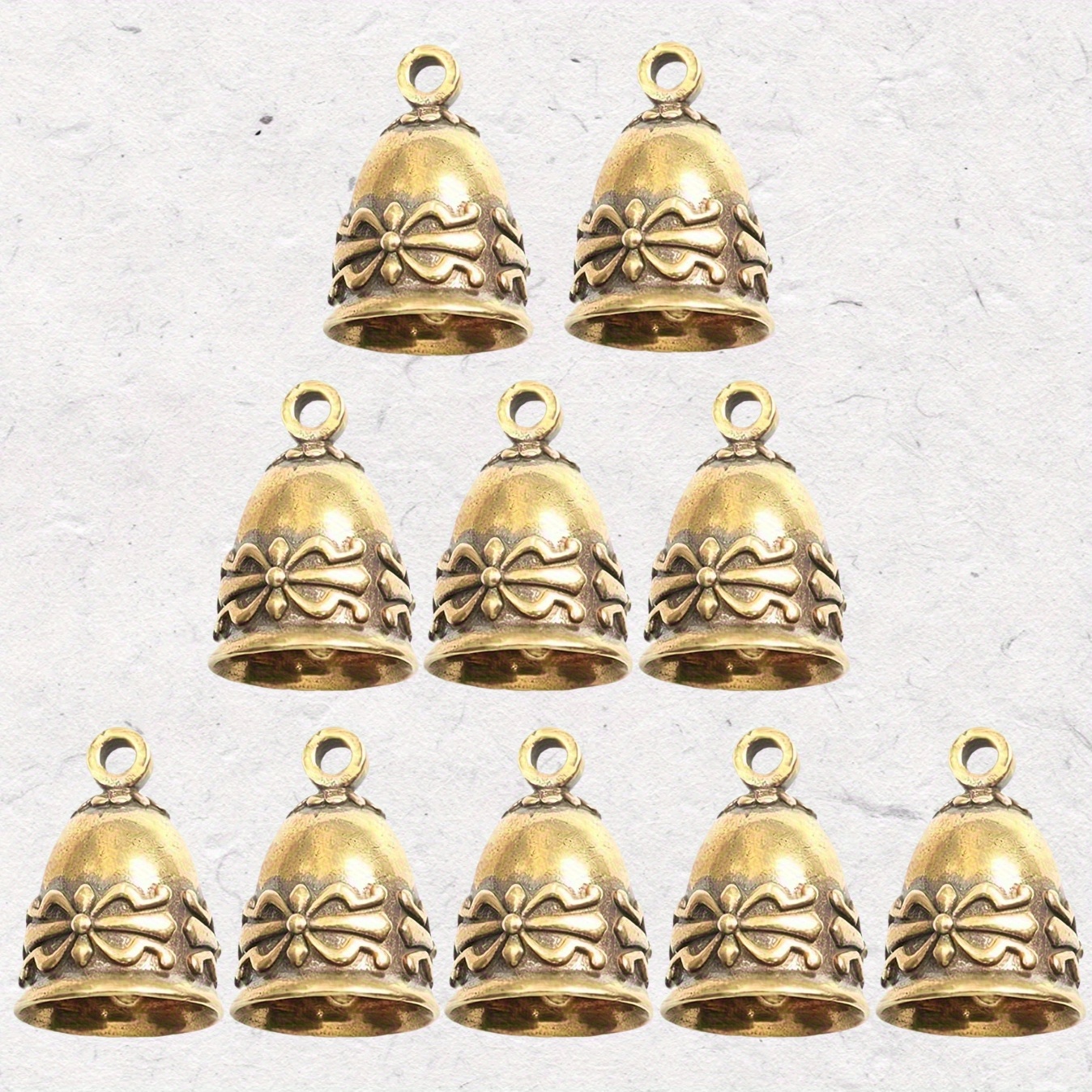 TEMU 10pcs Small Bells Vintage Hanging Bells Christmas Decorative Bells Home Decoration Crafts