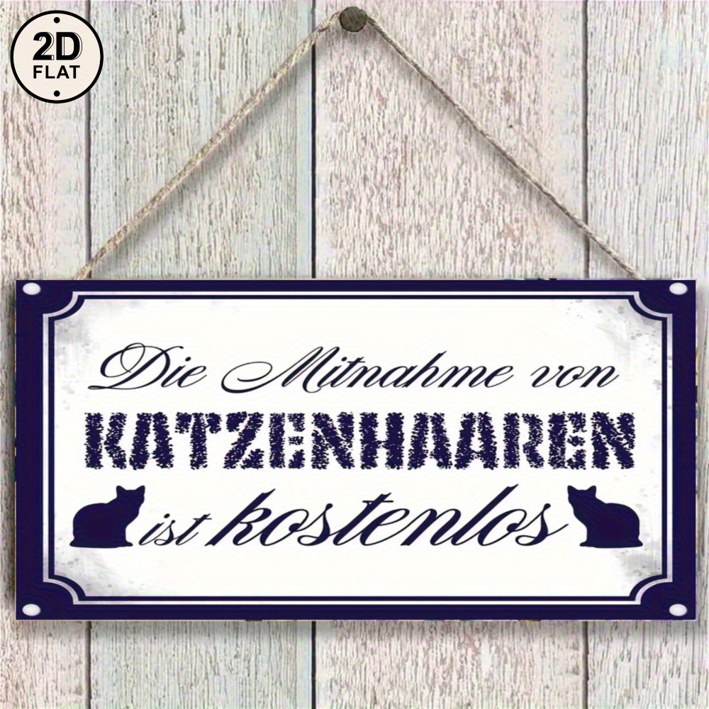 2d Flat, Retro Style Blue With Die Mitnahme Von Katzenhaaren Ist Kostenlos Cat Silhouette Print For Home Decor 2d Flatt, 2d Flat