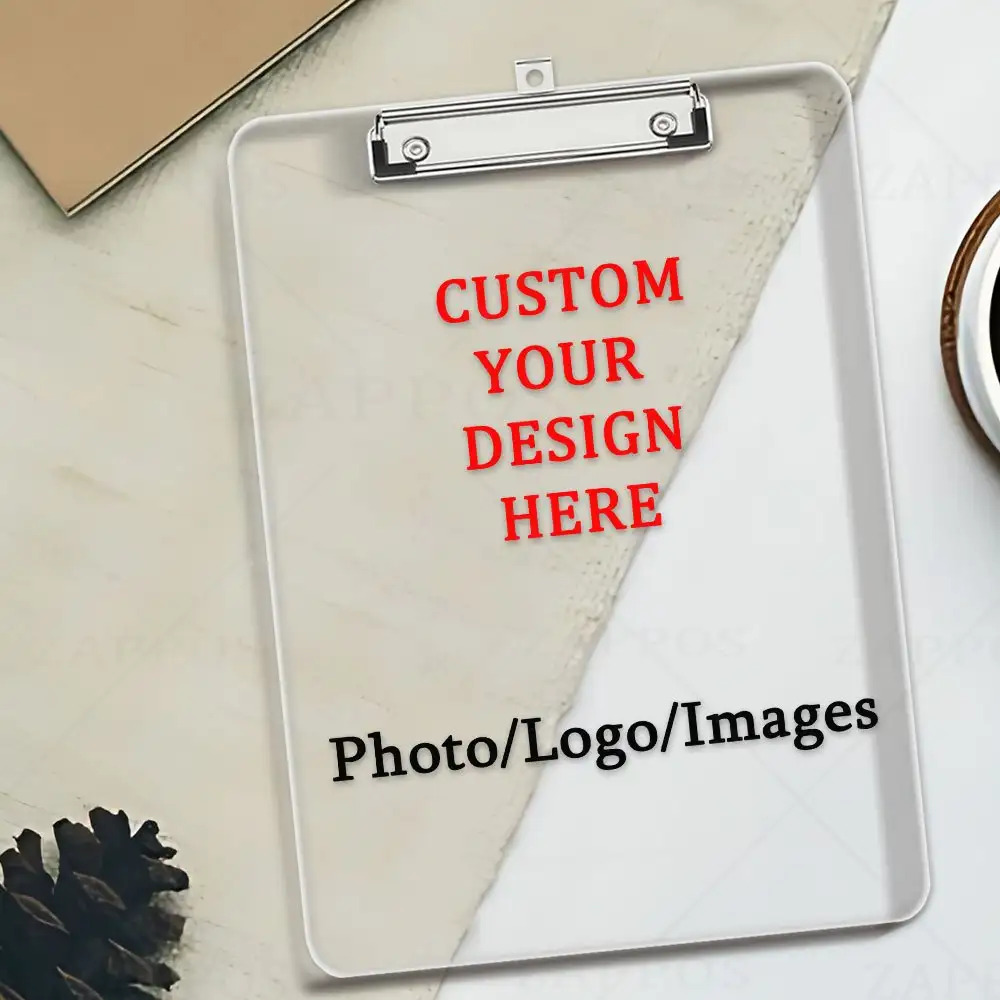 E-shop Geeignet für alle , Acryl A4 Ordner mit personalisierbarem Bild-Clipboard – Individueller Prüfungsblattorganizer -Brett, Schulbedarf zum Start
