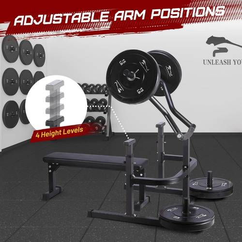 heavy duty adjustable chest press machine with bench home gym bench press rack w independent converging smooth bearing system flat bench for upper training steel weight training equipment suitable for home gym