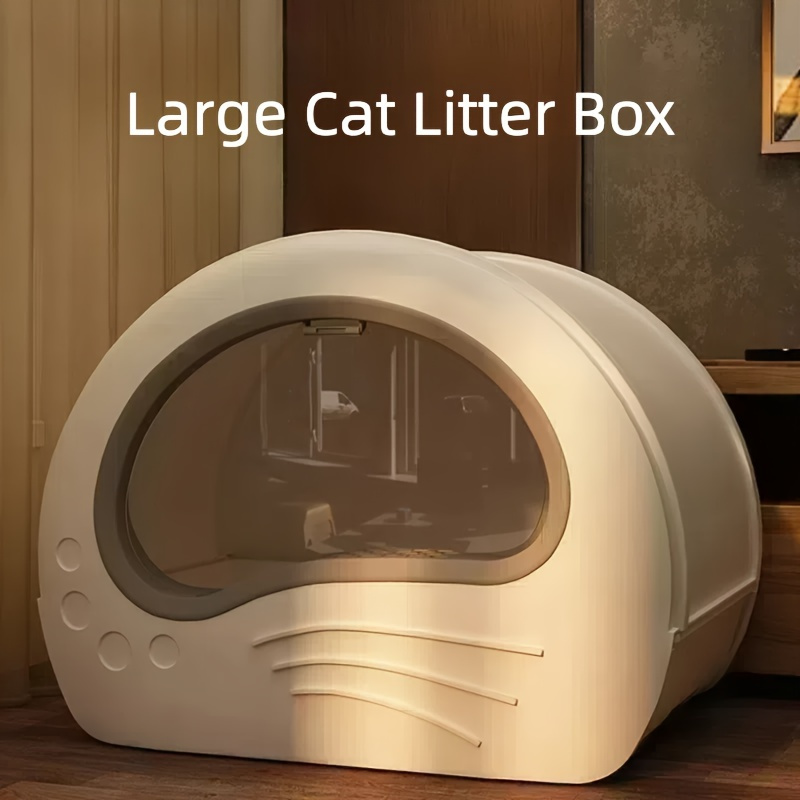 

Oval Silicone & Pp Cat Litter Box, Large Deodorant Design, With Drawer, Indoor Cat Toilet