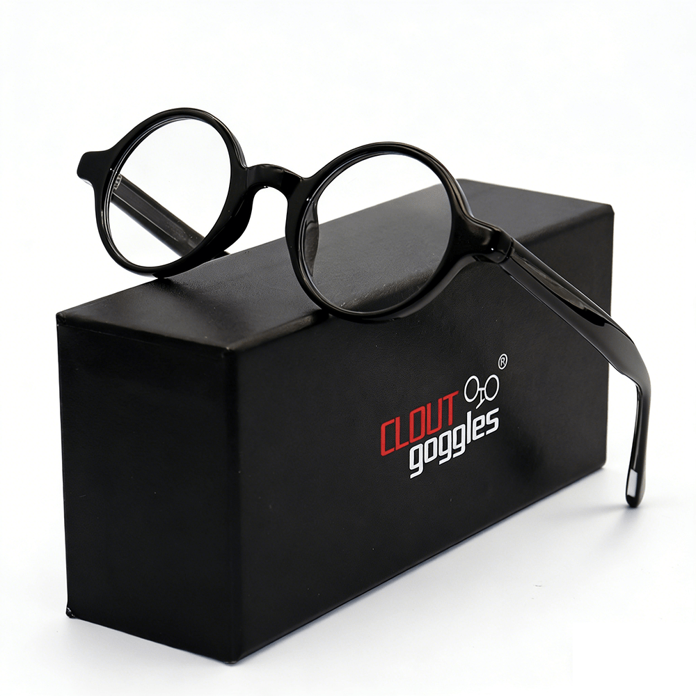 Vintage Classic Eyeglasses, Male Casual Eyewear, Tr90 Ultralight Round Glasses Frame