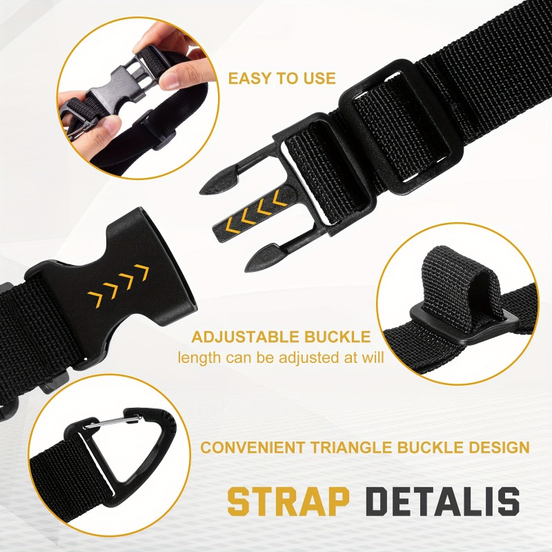 TEMU 12-pack 17-inch Adjustable Cable Clamp Set With Clips, Wall Mount Cable Storage Hanger, Garage Workshop Extension Cord, Pipe And Rope Organizer,
