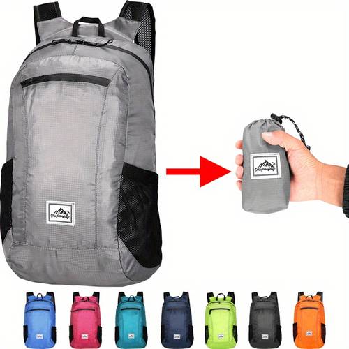 18l portable foldable backpack folding mountaineering bag ultralight outdoor climbing cycling travel knapsack hiking 8 colors