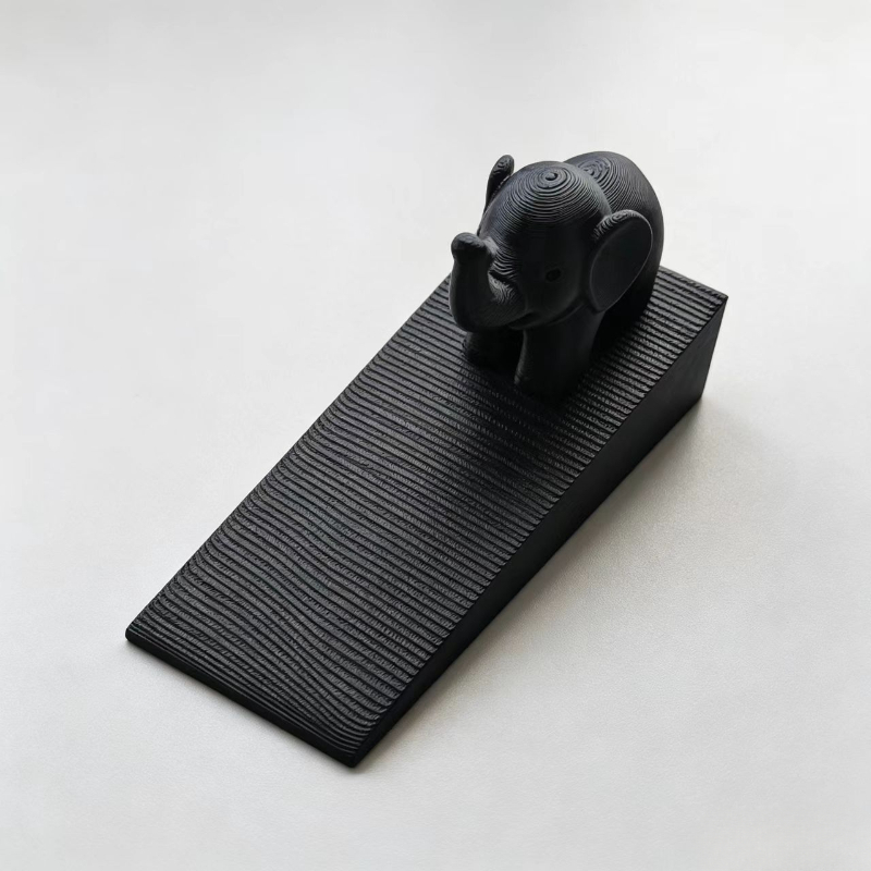 TEMU 1pc Decorative Elephant-shaped Doorstop, Stable And Non-slip For Various Floors, Portable Doorstop, Suitable For Home Bedroom Office, Ideal Gift