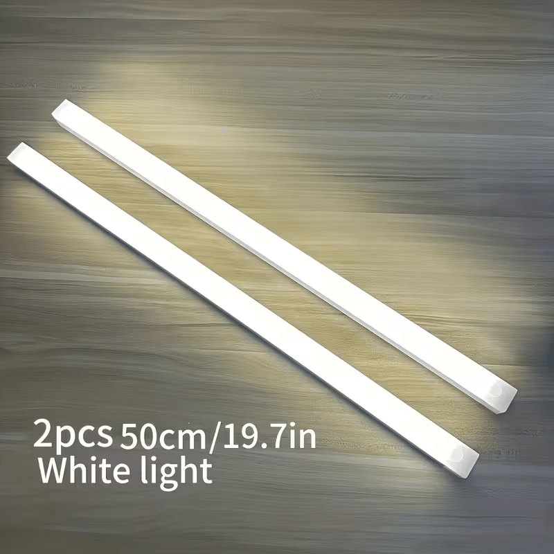 TEMU 2pcs Type-c Charging Led Strip Lights, Sensor Night Light, Soft Light Eye Protection, Portable Bedside Lamp, Multiple Sizes, Magnetic Adhesive