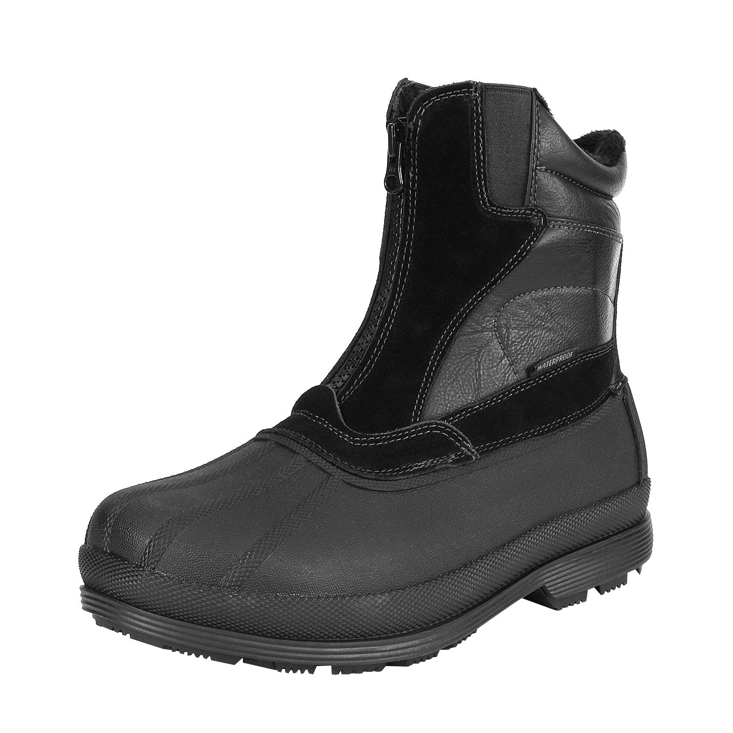 Image of 8 Men's Winter Footwear - Insulated Short Shaft Snow And Trekking Boots For Outdoor Labor And Hiking In
