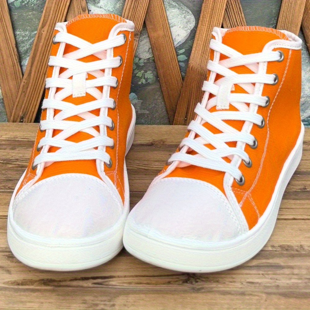 Sneakers, Women's High-Top Lace Skate Shoes with 2D Print - Premium Series, Fashionable and Design. Simple yet Elegant Style That Is Lightweight, Comfortable, Breathable, Moisture-wicking; Essential for Students During Back-to-school Season or