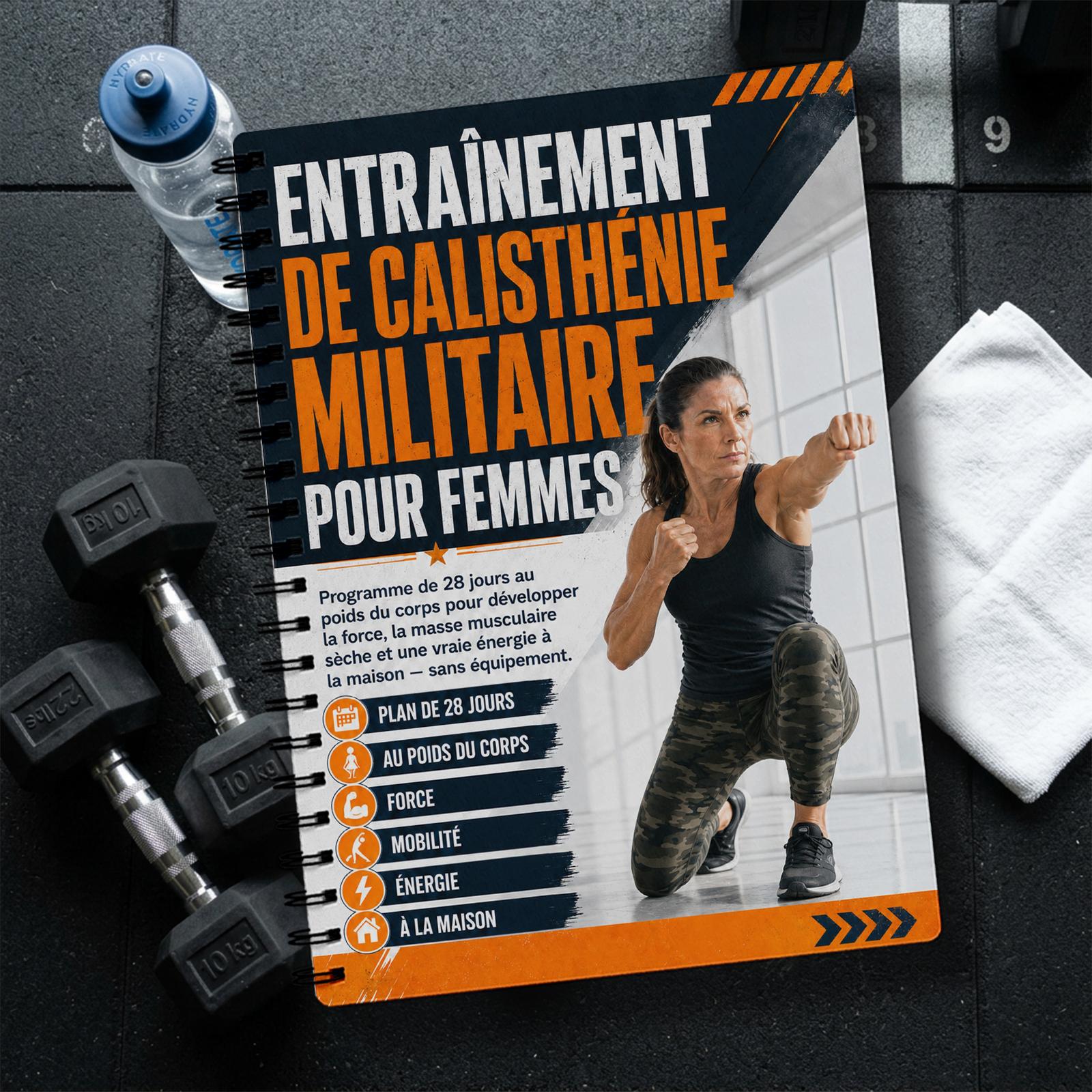 TEMU Agenda de de calisthénie militaire de plus de 50 ans : Programme de musculation au poids du corps adapté aux entraînements à domicile,