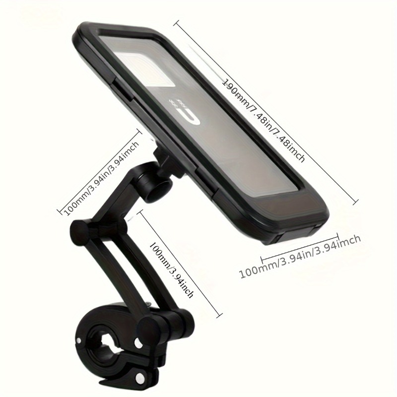 TEMU Magnetic Retractable Phone Mount From Durable Abs Material. Adjustable Retractable Structure For Flexible Use, Reliable Magnetic Fixation