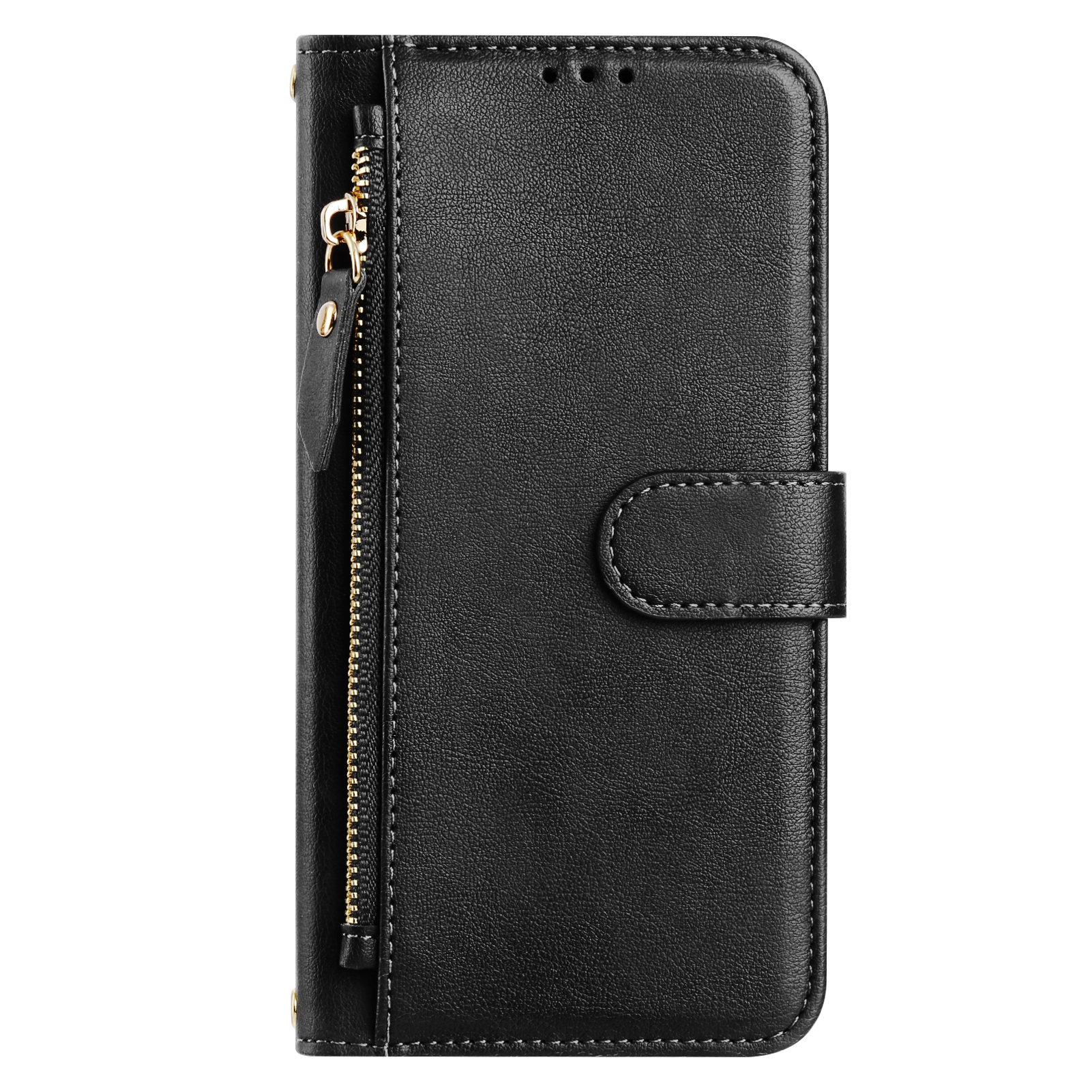 TEMU Phone Case: Black Multi-card Zipper Phone Case, High-quality Faux Leather For Iphone 17, 17 Air, 17 Pro Max, 16 Pro, 15 Pro, 14 Pro, 13 Pro Max,