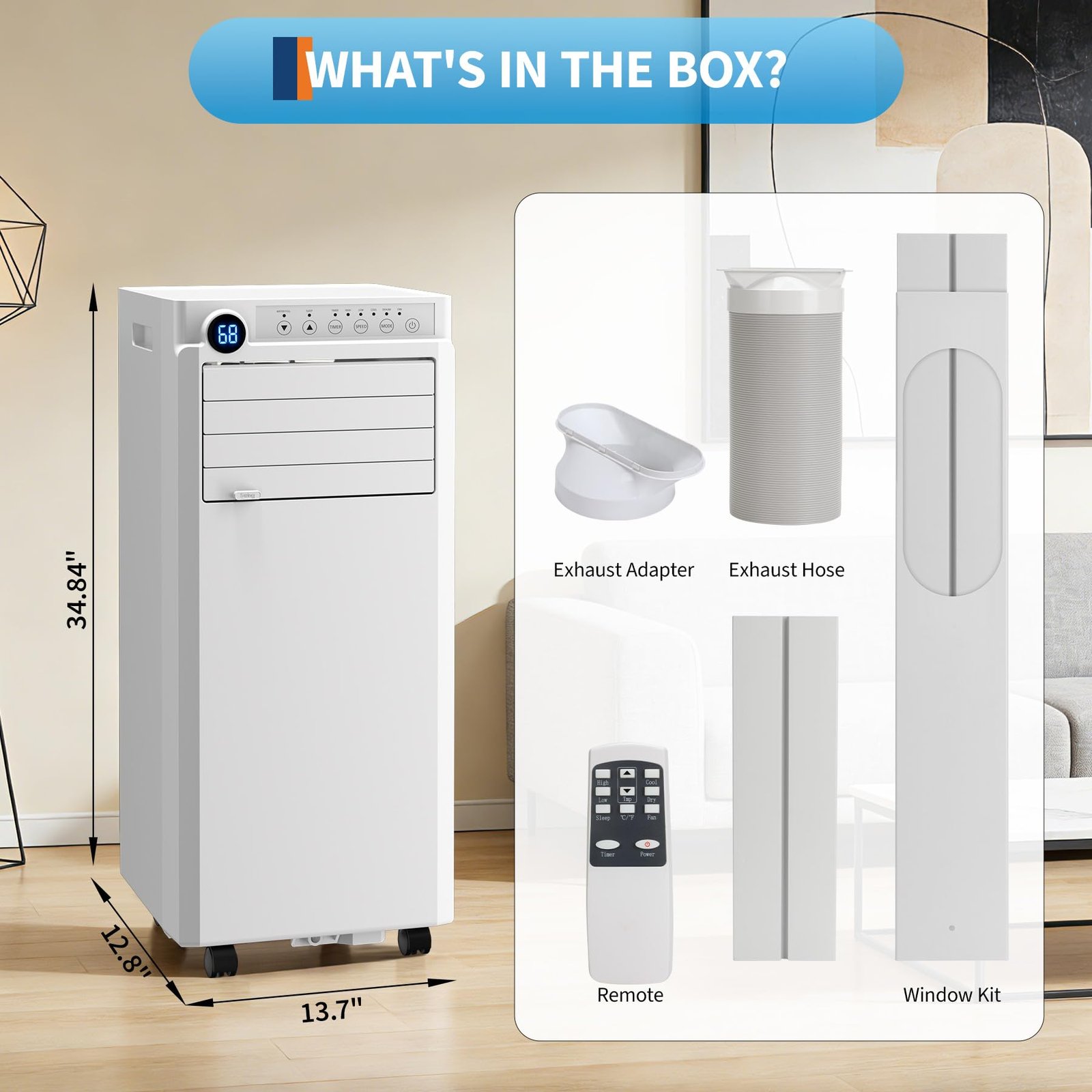 Portable Air Conditioner, 8, 000/10, 000 BTU, Infrared Smart... product image 8