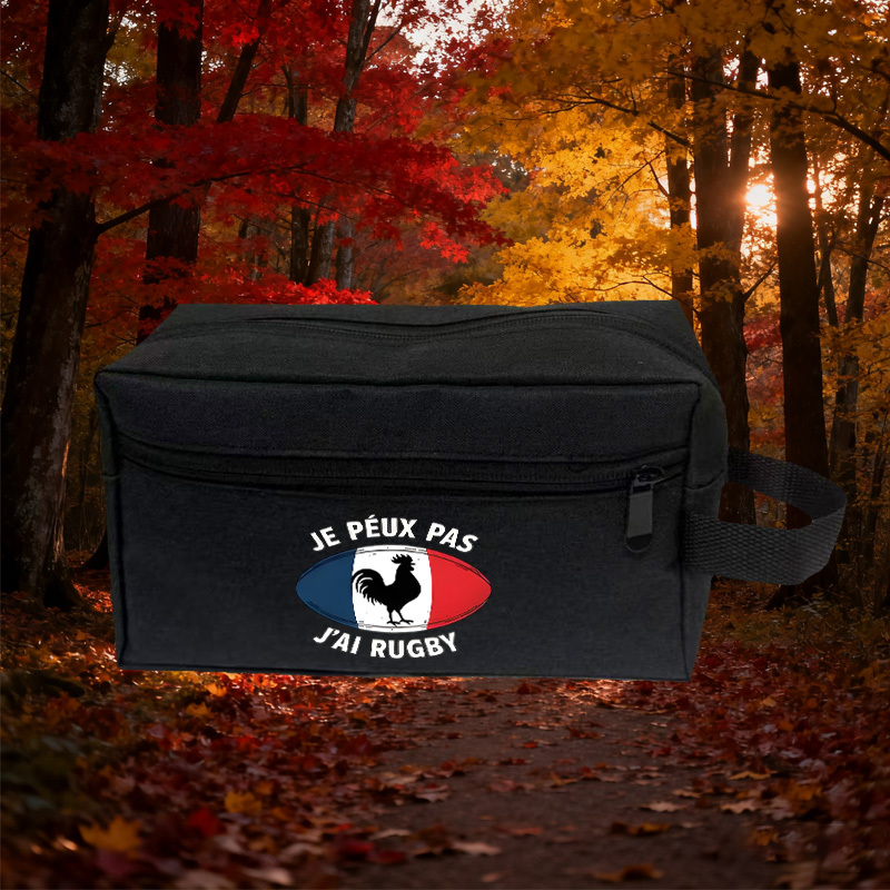 TEMU 1 sac de toilette large sur le thème du français, idéal pour les cosmétiques pour femmes, de rasage pour hommes, les articles de toilette de